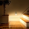 YANSUN 4-Pack 0.6W Plug-In Light Sensor Night Lights, 3000K Warm Light, Half Light Shade, 2-Step Dimming (50%/100%), US Plug - 3 of 4
