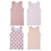 Sportoli Girls Ultra Soft 100% Cotton Tagless Tank Undershirts 4-Pack - 2 of 4