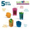Flipping Holder’s KiddyTrek Sip & Snack Set - food pouch holder + juice box holder + snack cup + sippy cup – all in one 6-piece set Raspberry - 2 of 4