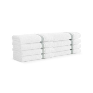 Aston & Arden Aegean Eco-Friendly Washcloths (8 Pack), 13x13, Recycled Cotton - 1 of 4