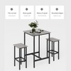 3-Piece Bar Height Dining Set with a Table and 2 Bar Stools - 4 of 4
