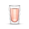 JoyJolt Christian Siriano Flux Double Wall Insulated Glass Cups  - 13.5 oz - Set of 2 - 3 of 4