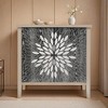 2-Door Carved Storage Cabinet with Adjustable shelf, Accent Furniture for Living Room, Hallway - Leovsnove - 2 of 4