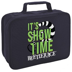 Beetlejuice It's Showtime Quote Insulated Soft Sided Lunch Box - 1 of 4