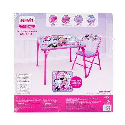 Disney Minnie Mouse Junior Table and Chair Furniture Set for Kids for Activity Drawing and Eating_11