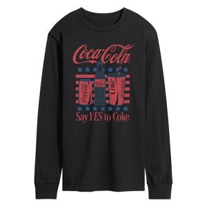 Men's - Coca-cola - Say Yes To Coke- Men's Long Sleeve Graphic T-shirt Long Sleeve Graphic T-Shirt - 1 of 3