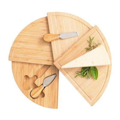 Spiraling Bamboo Cheese Board Bamboo