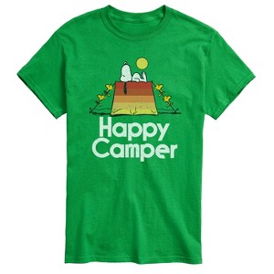 Men's - Peanuts - Happy Camper Short Sleeve Graphic T-Shirt - 1 of 4