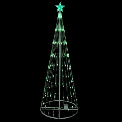 Northlight 6' Green Led Lighted Christmas Tree Show Cone Outdoor Decor ...