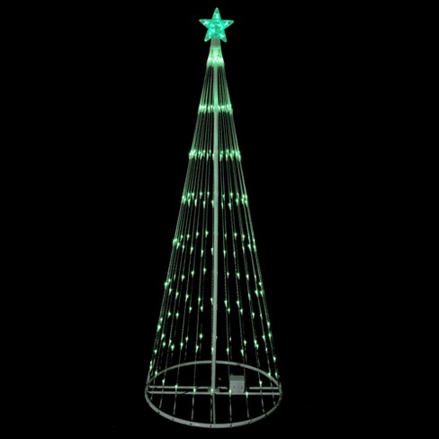 Northlight 6' Green Led Lighted Christmas Tree Show Cone Outdoor Decor ...