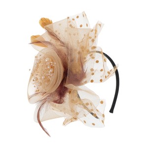 Unique Bargains Women's Feathers Headband 1 Set - 1 of 4