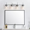 Elegant Lighting Benny 4 light Chrome and Clear Bath Sconce - 3 of 4