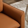 Cat Paw Leather 2PC Nordic Retro Light Luxury Single Sofa Chair with Overstuffed Headrest and Waist Pillows, Easy Assembly for Living Room - 3 of 4