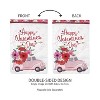Valentine's Flower Truck Applique Garden Flag - 3 of 4