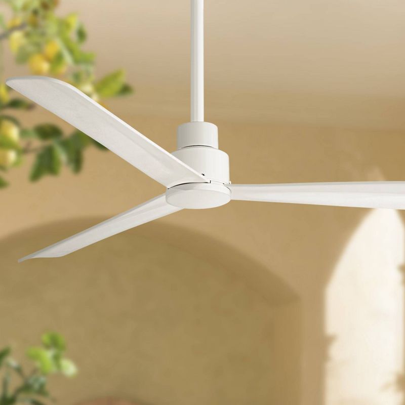 52" Minka Aire Modern Outdoor Ceiling Fan with Remote Control Flat White Wet Rated for Patio Exterior House Porch Gazebo Garage, 2 of 7