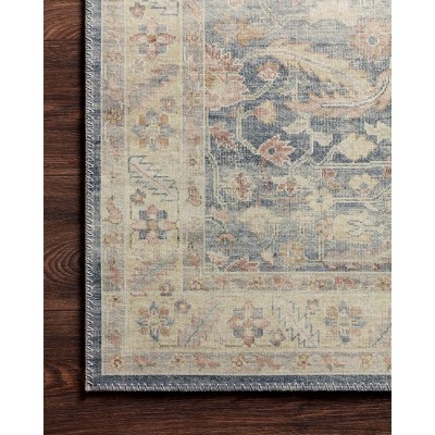 Sedona Blue Oriental Flat Woven 3'6" x 5'6" Synthetic Rug