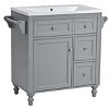 VYNXARIA 30'' Bathroom Vanity with Top Sink - Stylish Storage Cabinet with 2 Drawers - 4 of 4