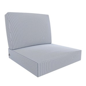Covers&All Outdoor Seat / Back Cushion with Eco-friendly Olefin Fabric, 24 in L x 24 in W x 5 in Thick - 1 of 4