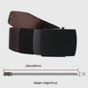 Anna-Kaci Women's Striped Nylon Belt with Textured Buckle - 4 of 4