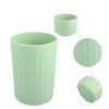 Unique Bargains Bathroom Tumbler with Smooth Lines Wheat Straw Cup for Bathroom for Toothpaste 4.09''x2.80'' 1Pc - 3 of 4