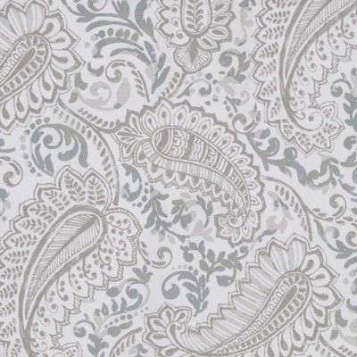 Natural Cotton Paisley Pattern Rod Pocket Valance 50" x 16"