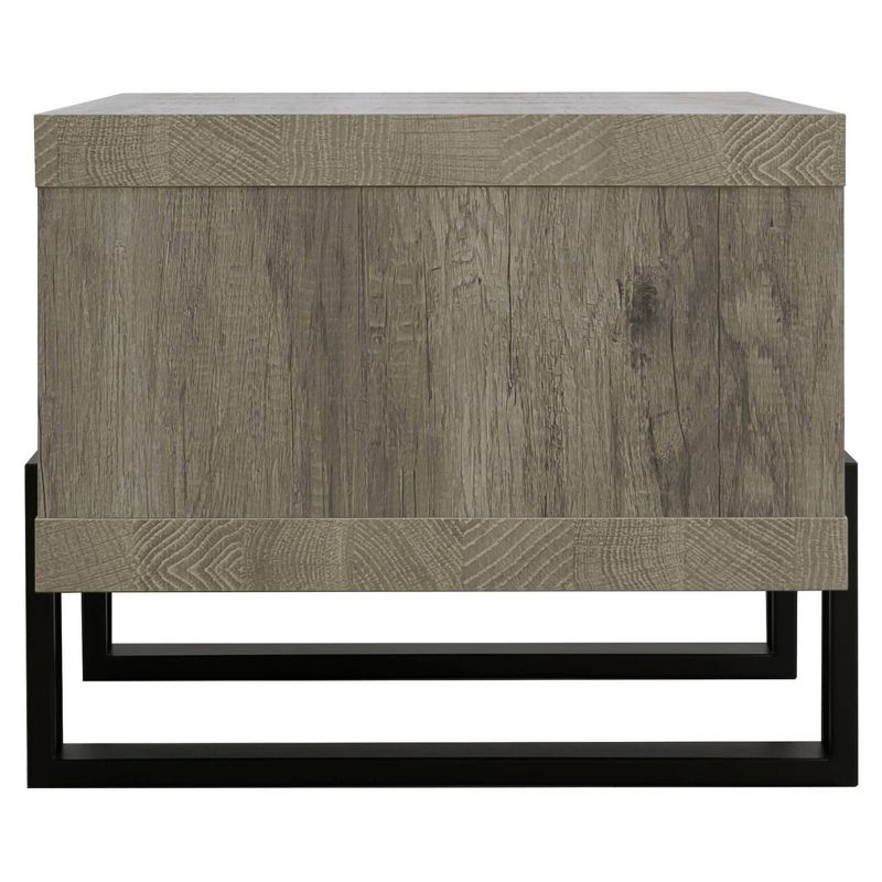 Dinard Wood Coffee Table Gray Driftwood/Black - Coaster, 5 of 8