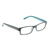ICU Eyewear Berryessa Large Black with Turquoise Interior Reading Glasses - image 3 of 4