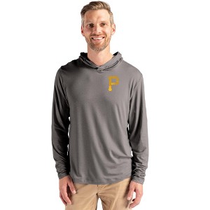 Pittsburgh Pirates Cutter & Buck Coastline Epic Comfort Recycled Mens Hooded Shirt - 1 of 1