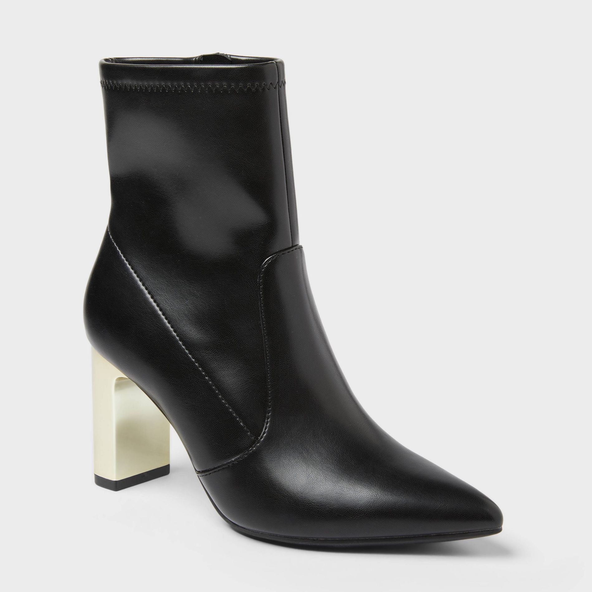 Women’s Sienna Low Shaft Heeled Boots with Memory Foam Insole – A New Day™