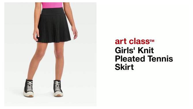 Girls' Knit Pleated Tennis Skort - art class™, 2 of 7, play video