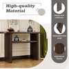 NicBex Console Table with Open Shelf Design,Entryway Table with Rounded Edges Table,Modern Couch Table for Living Room,Espresso - 4 of 4