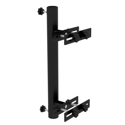 SLIIMU Wall Mount Umbrella Holder - Deck Mount For Patio Umbrellas, Fits 4x4 Posts & Rails, Black