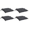 vidaXL Chair Cushions 4 pcs Anthracite 19.7"x19.7"x2.8" Oxford Fabric - 3 of 4