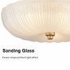 Claxy Modern 3-Light Ceiling Light Brass with 12 Inch Sanding Glass - 4 of 4