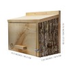 Uncle Dunkels Winter Bird Nesting Box, Handcrafted Wood Winter/Summer Outdoor Shelter - 3 of 4