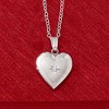 Ross-Simons Child's Diamond Accent Heart Locket Necklace in Sterling Silver Size 15 - 3 of 4