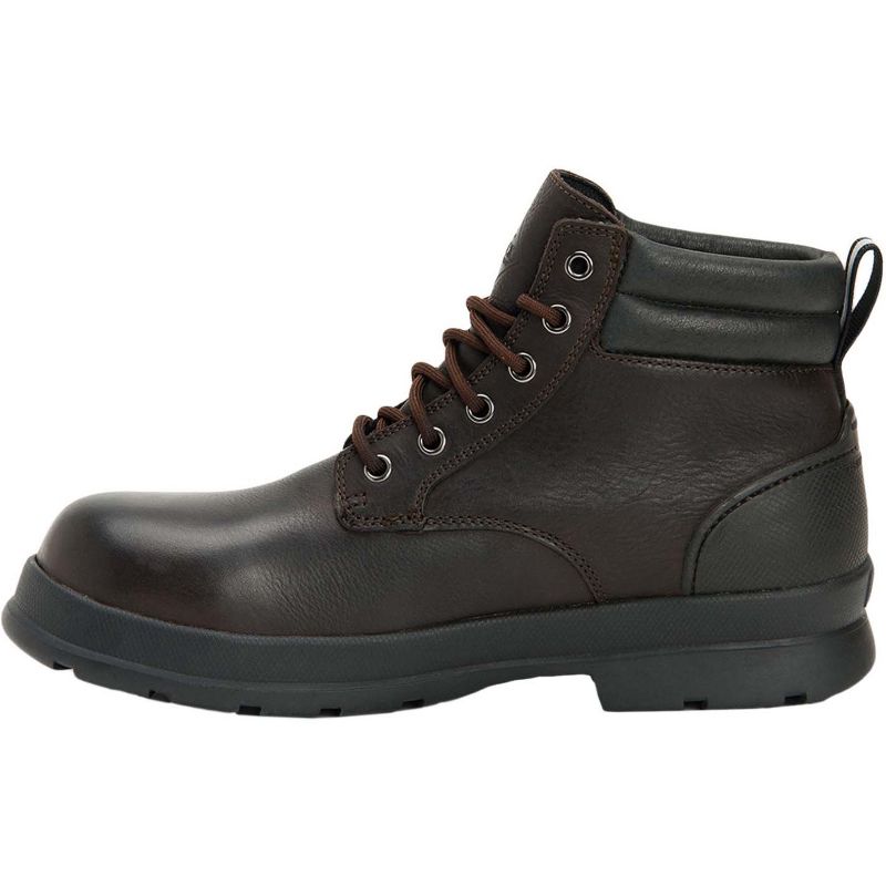 Men's Chore Farm Leather Comp Toe Chelsea Boot, Brown, Size 7(M)