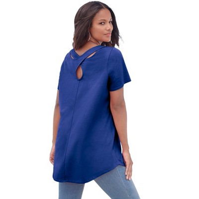 Roaman's Ultimate Crisscross Back Tunic