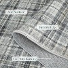 Washable Non-Slip Plaid Carpet - Farmhouse Living Room & Bedroom Rug, Soft Office Decor - 3 of 4