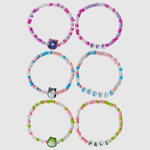 Girls' Squishmallows 6pk Friendship Bracelets - 1 of 3