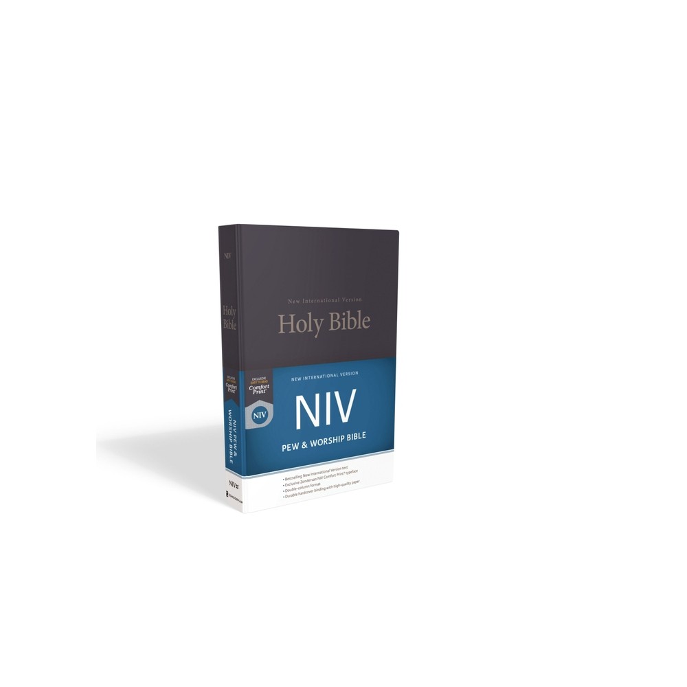 NIV, Pew and Worship Bible, Hardcover, Blue - by Zondervan