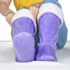 Women's Faux Shearling Lined Slipper Socks, Kid's Winter Indoor Home Non Skid Booties, Soft, Warm, Fluffy, Cozy, Fuzzy, Gifts - Catalonia - 3 of 4