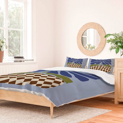 Deny Designs Miho Big Blooming Flowerpot Duvet and Sham Set