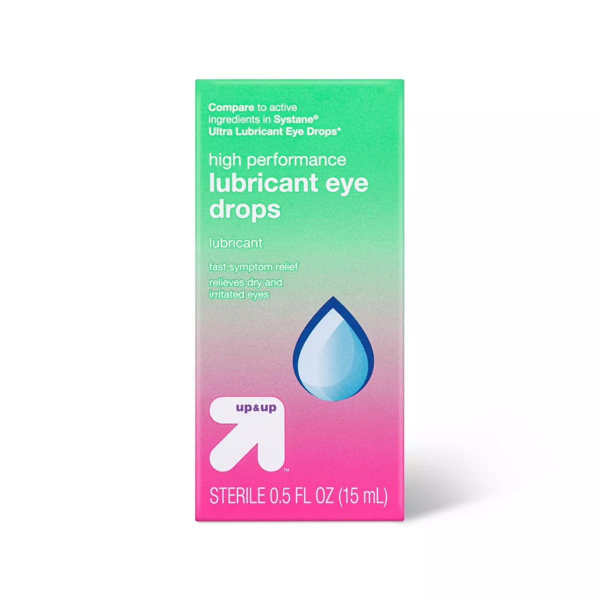 Up & Up High Performance Lubricant Eye Drops 15 ml (Single Pack) 