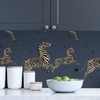 Brewster Denim Zebra Safari Scalamandre Self Adhesive Wallpaper - image 4 of 4