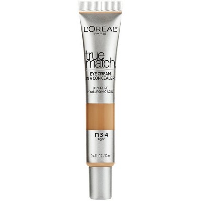 Photo 1 of L'Oréal Paris True Match Eye Cream in a Concealer with Hyaluronic Acid - 0.4 Fl oz NEW