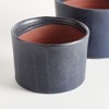 Plum & Post Navy Terracotta Planters Studio Cachepots, Set of 2 - 2 of 3