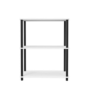 Homez 3 Tiers Wood Household Shelving Unit (23.54 in. W x 29.72 in. H x 11.73 in. D) - 1 of 4