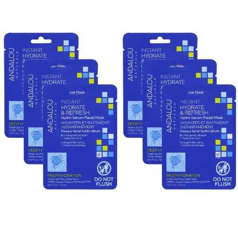 Andalou Naturals Instant Hydrate and Refresh Face Mask - Case of 6/0.6 fz - image 1 of 4