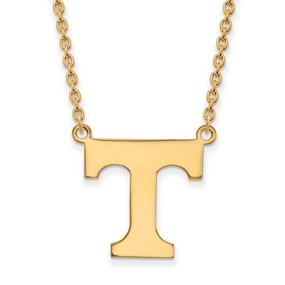 Black Bow Jewelry 10k Yellow Gold Tennessee Volunteers NCAA Necklace 18 Inch
